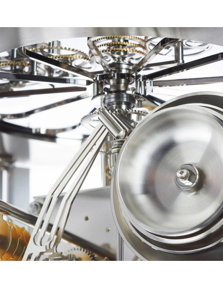 Hermle Tellurium Tourbillon Chroom groen – met tourbillon