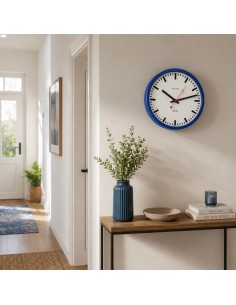 Hermle Grand Central wandklok – blauw, quartz