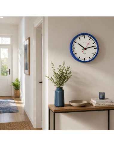 Hermle Grand Central wandklok – blauw, quartz