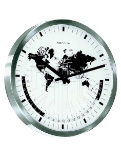 Hermle Airport wandklok – wereldtijd 2