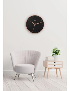 Hermle Aria wandklok – zwart met roségoud