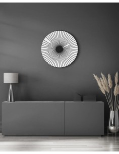 Hermle 118 Zeiger wandklok – wit-zwart