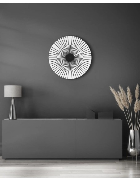 Hermle 118 Zeiger wandklok – wit-zwart