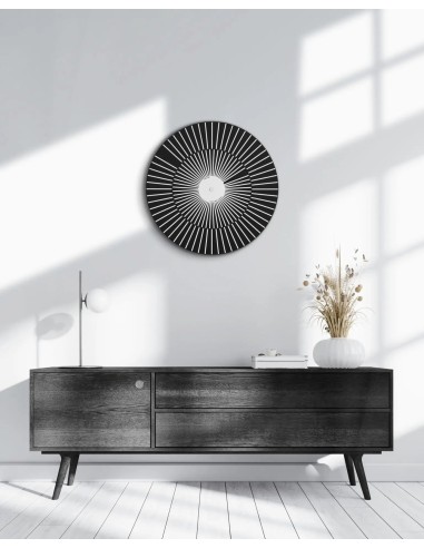 Hermle 118 Zeiger wandklok – zwart-wit