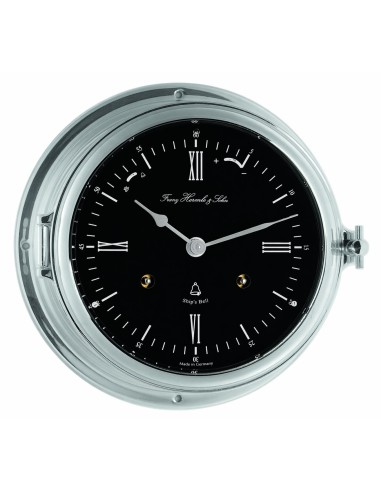 Hermle Caspian scheepsklok – zilver met zwart