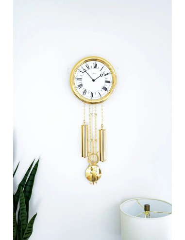 Hermle Dorothy wandklok – messing, quartz