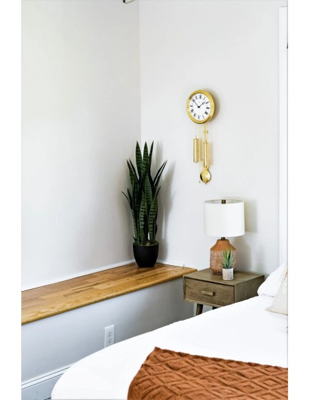 Hermle Dorothy wandklok – messing, quartz