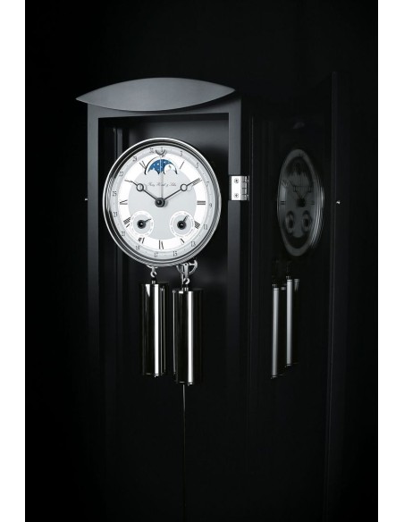 Hermle Mornington regulateur zwart – klassiek in pianolak