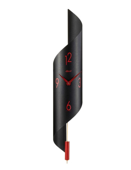 Hermle Savanna II wandklok – antraciet met rood