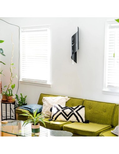 Hermle Savanna II wandklok – antraciet met wit