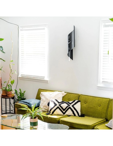 Hermle Savanna II wandklok – antraciet met wit