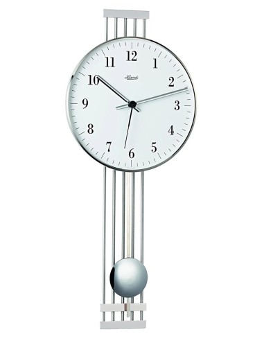 Hermle Highbury II wandklok – zilver/nikkel, radiogestuurd