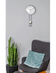 Hermle Highbury II wandklok – zilver/nikkel, quartz