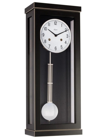 Hermle Linford regulateur – zwart, halve-uurslag, 14 dagen