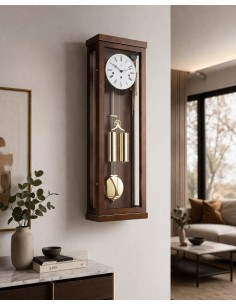 Hermle Abbot regulateur notenhout – warm & modern 2