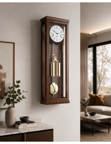 Hermle Abbot regulateur notenhout – warm & modern