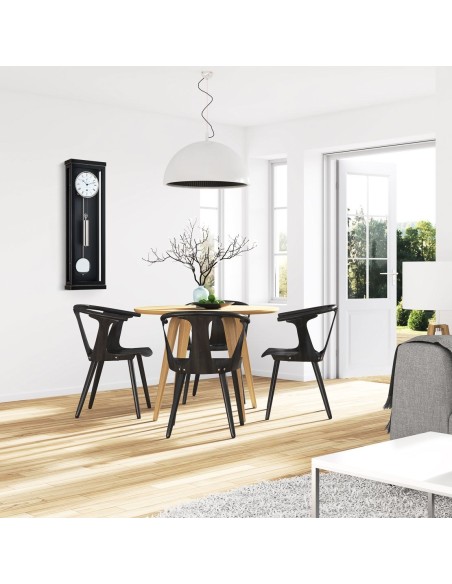 Hermle Jerald regulateur zwart – strak & maandloper