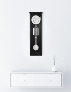 Hermle William regulateur zwart-nikkel – modern