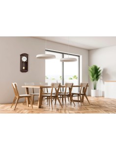 Hermle Newport regulateur – notenhout, halve-uurslag 2