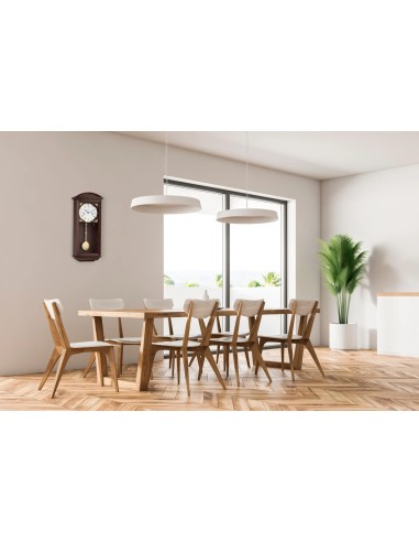 Hermle Newport regulateur – notenhout, halve-uurslag