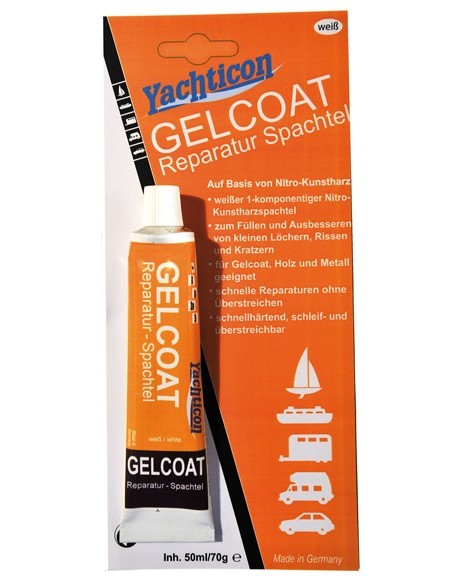 Gelcoat Reparatie Pasta - Wit - 70 gram - Yachticon