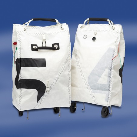 Opvouwbare Zeildoek Shopping Trolley - Sea King - Zwart - Trend Marine