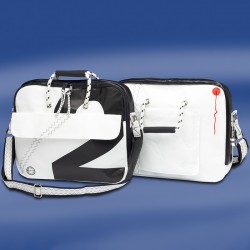 Zeildoek Laptoptas - Sea Officer - Zwart - Trend Marine - Zeildoek Tassen - TM1004.2 - € 69,50