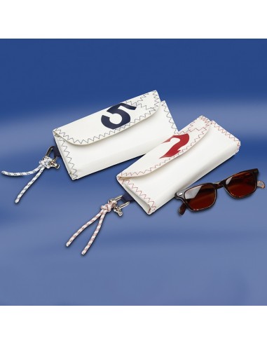 Zeildoek Bril Etui - Sea Glasses - Navy - Trend Marine - Zeildoek Tassen - TM1055.1 - € 11,50