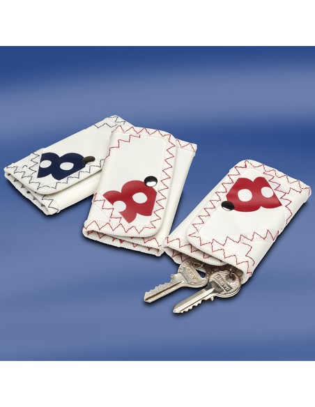 Zeildoek Sleutel Portefeuille - Sea Key Pouch - Navy - Trend Marine