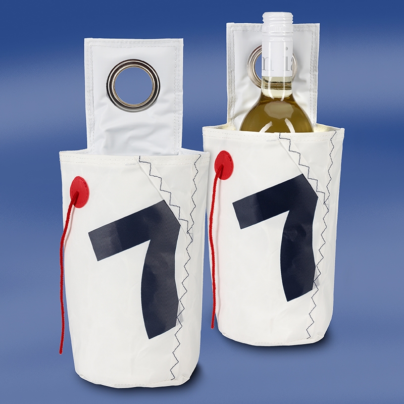 BOTTLECLOTHS - Horecacollectie, Flessendoeken voor Ijsemmers of Wijnkoelers, Polykatoen, 42 cm, Hoekgat, Gestikte Cirkel (Zwart, Pak van 10