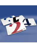 Zeildoek Place Mats - Place Mats - 4 Stuks - Navy  Zwart  Rood  Royal Blue