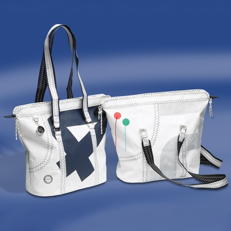 Zeildoek Boodschappentas Met Rits - Sea Queen - Navy - Trend Marine