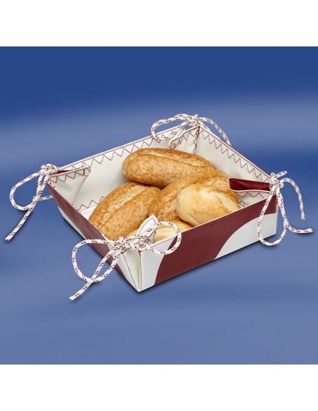 Zeildoek Broodmandje - Bread Basket - Rood - Trend Marine