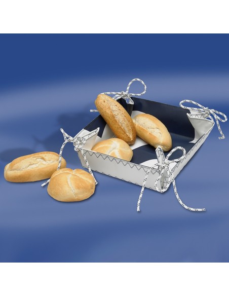 Zeildoek Broodmandje - Bread Basket - Navy - Trend Marine