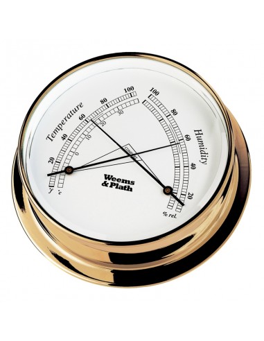 Endurance I 125 - Thermometer / Hygrometer - Messing - 152 mm - Weems & Plath - Scheepsinstrumenten - BAC3102 - € 112,95