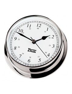 Endurance I 125 - Quartz Klok - Arabisch - Verchroomd - 152 mm - Weems & Plath - Scheepsinstrumenten - BAC3104 - € 174,95