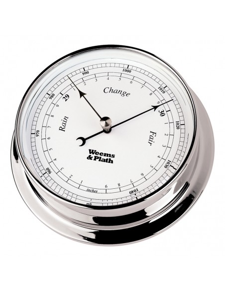 Endurance I 85 - Barometer - Verchroomd - 108 mm - Weems & Plath - Scheepsinstrumenten - BAC3119 - € 140,45