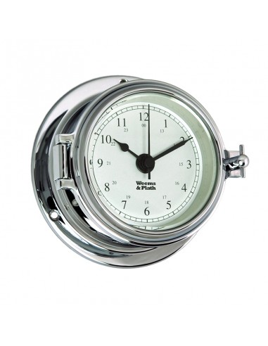 Endurance II 105 - Quartz Klok - Arabisch - Verchroomd - 121 mm - Weems & Plath - Scheepsinstrumenten - BAC3180 - € 129,95