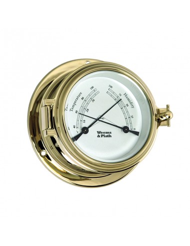 Endurance II 105 - Thermometer / Hygrometer - Messing - 121 mm - Weems & Plath - Scheepsinstrumenten - BAC3184 - € 129,95