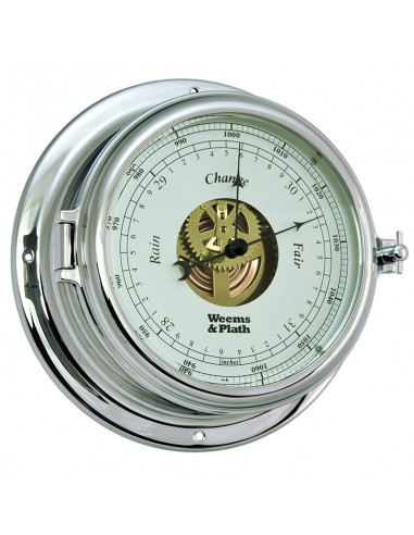 Endurance II 135 - Barometer - Open - Verchroomd - 178 mm - Weems & Plath - Scheepsinstrumenten - BAC3198 - € 169,94