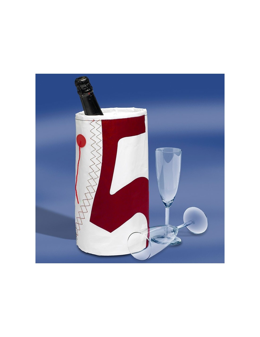 Zeildoek Wijnkoeler Voor 1 Fles - Wine - Rood van Trend Mari...
