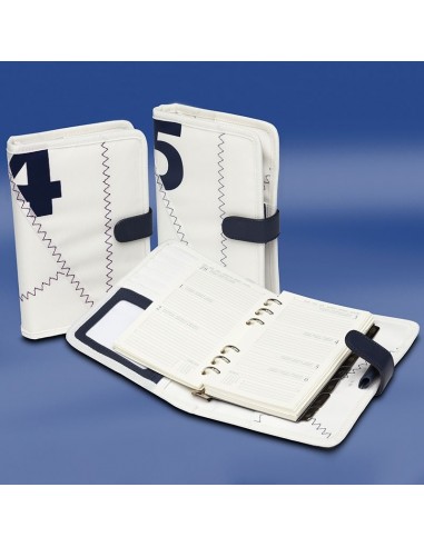 A5 Zeildoek Agenda - Sea Organizer - Navy - Trend Marine - Zeildoek Tassen - TM1050.1 - € 19,90