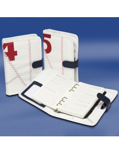 A5 Zeildoek Agenda - Sea Organizer - Rood - Trend Marine - Zeildoek Tassen - TM1050.3 - € 19,90