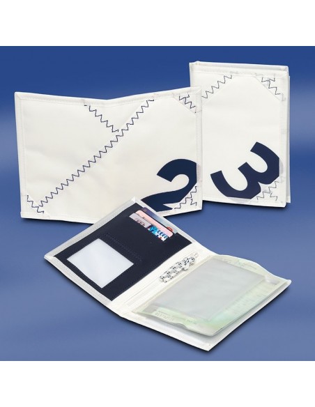 Zeildoek Rijbewijsmapje - Sea License Wallet - Navy - Trend Marine