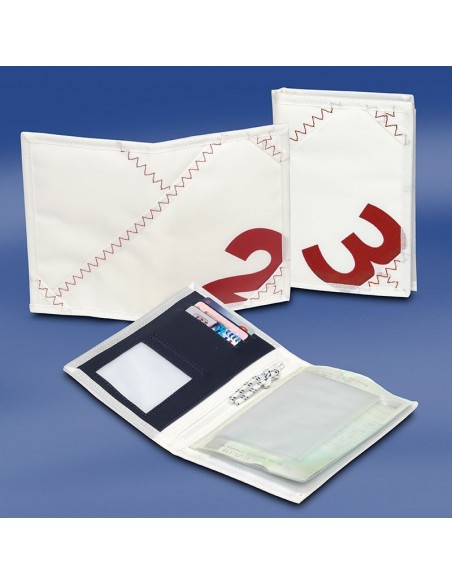Zeildoek Rijbewijsmapje - Sea License Wallet - Rood - Trend Marine