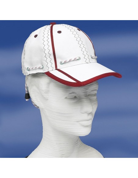 Zeildoek Cap Met Verstelbaar Koord En Klem - Baseballcap - Rood - Trend Marine - Zeildoek Tassen - TM2001.3 - € 19,45