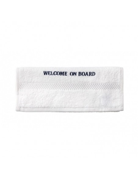 Gastendoekje - Wit - 30 x 50 cm - Welcome On Board
