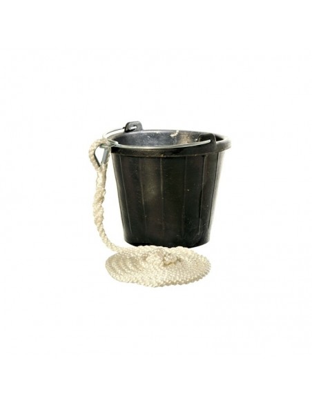 Rubberen Puts / Emmer - 8 Liter - Met 3 Meter Lijn - The Captain's Collection