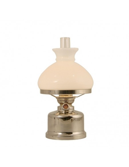 Old Danish Olielamp - Glanzend RVS - Delite