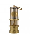 Welsh Miner Olielamp - Messing / Nikkel - Klein